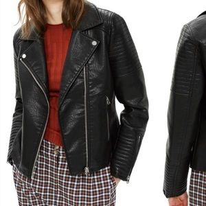 Top shop Rosa Faux leather Biker Jacket